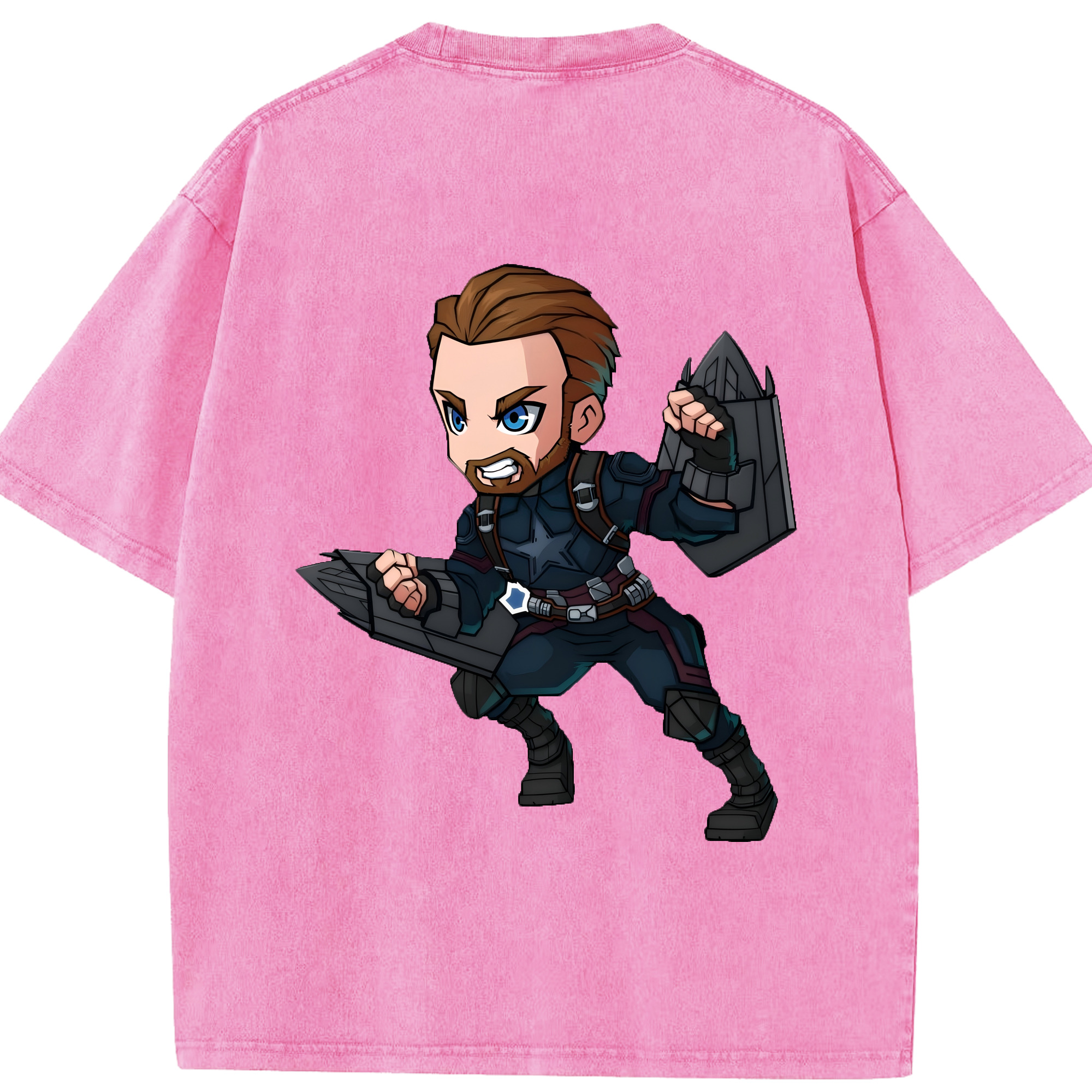 （画像用） アベンジャーズ The Avengers 綿100% ヴィンテージ風 半袖Tシャツ（背面プリント）